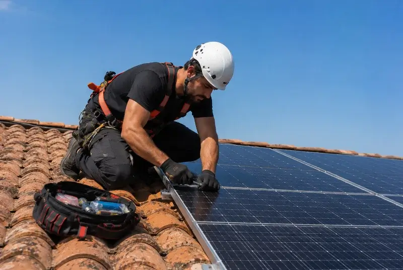 Maintenance et monitoring de panneaux solaires au Passage